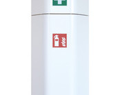 Feuerlöscher-Schrank mit Aufsatz Verbandskasten Feuerlöscher-Schrank mit Aufsatz Verbandskasten